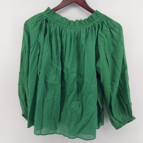 The Great - The Prim Top in Bright Moss Size Medium - Picture 6 of 9